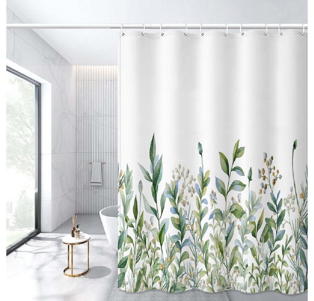 BYSURE Duschvorhang Breite 180 cm (1-tlg), Digitaldruck Wasserdicht Duschvorhang Polyester von BYSURE