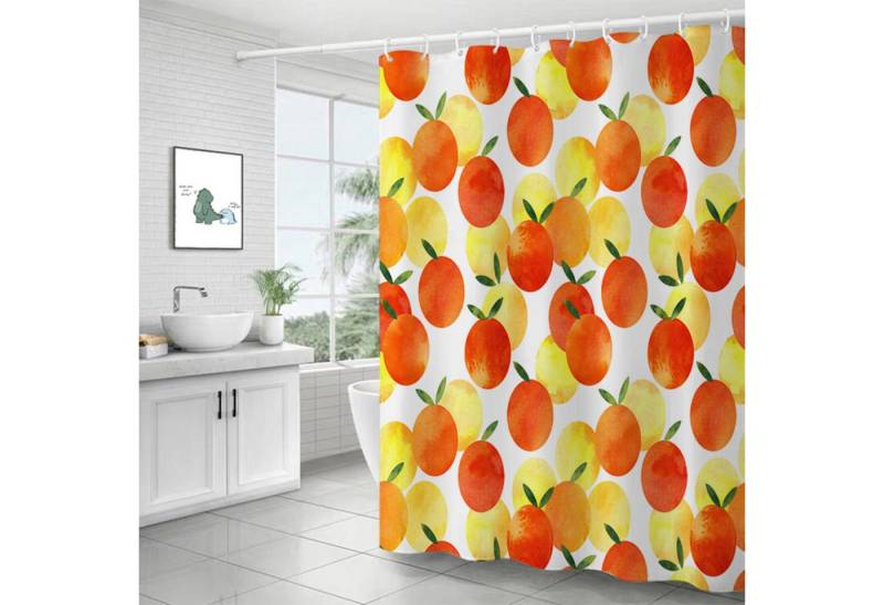 BYSURE Duschvorhang Breite 180 cm (1-tlg), Polyester Duschvorhang mit 12 Haken von BYSURE