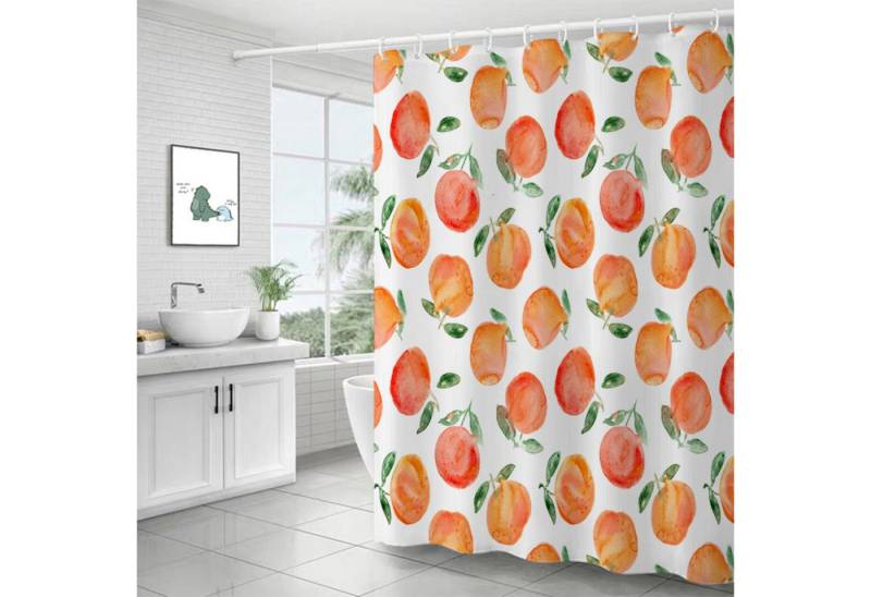 BYSURE Duschvorhang Breite 180 cm (1-tlg), Polyester Duschvorhang mit 12 Haken von BYSURE