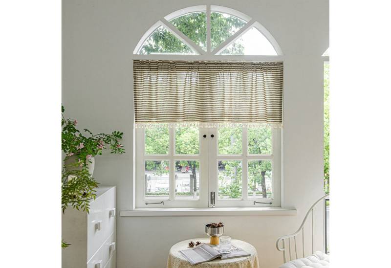 BYSURE Gardine, (1 St), Scheibengardine Streifen Küche Vorhang Klein Fenstervorhang von BYSURE