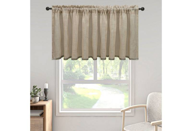 BYSURE Gardine, (1 St), Sheer Scheibengardine Blau Voile Bistrogardine Transparent Gardine von BYSURE