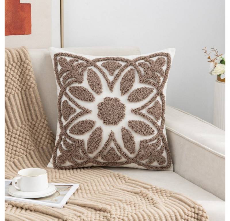 BYSURE Kissenbezüge, (2 Stück), Leinen Kissenhüllen für Deko Weihnachten von BYSURE