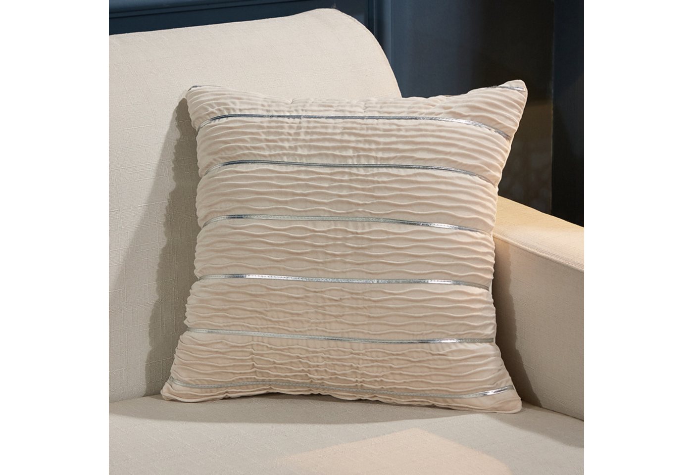 BYSURE Kissenbezüge NF13WH00376, (2 Stück), Dekorativ Sofa Kissen Kissenhülle von BYSURE