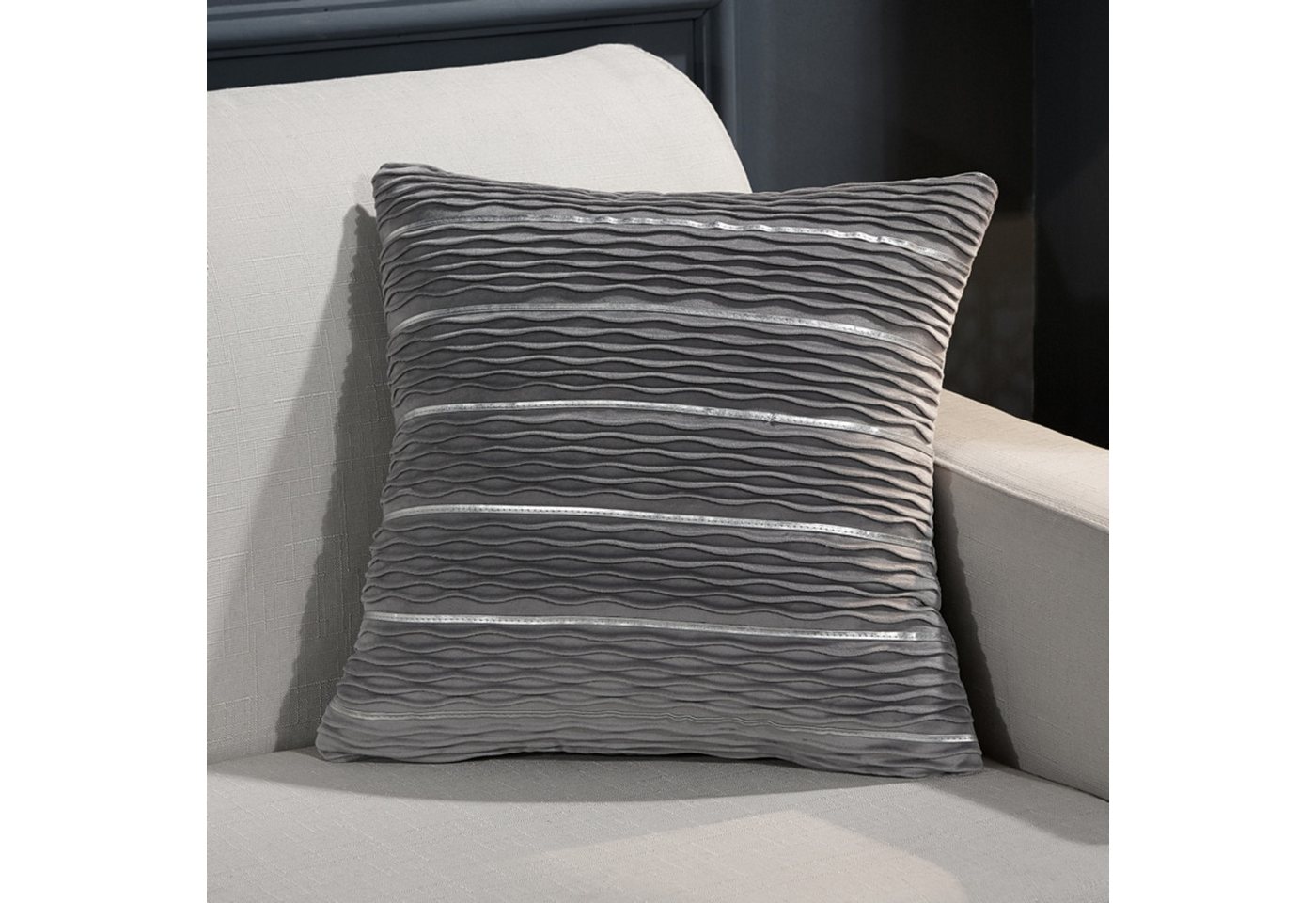 BYSURE Kissenbezüge NF13WH00376, (2 Stück), Dekorativ Sofa Kissen Kissenhülle von BYSURE