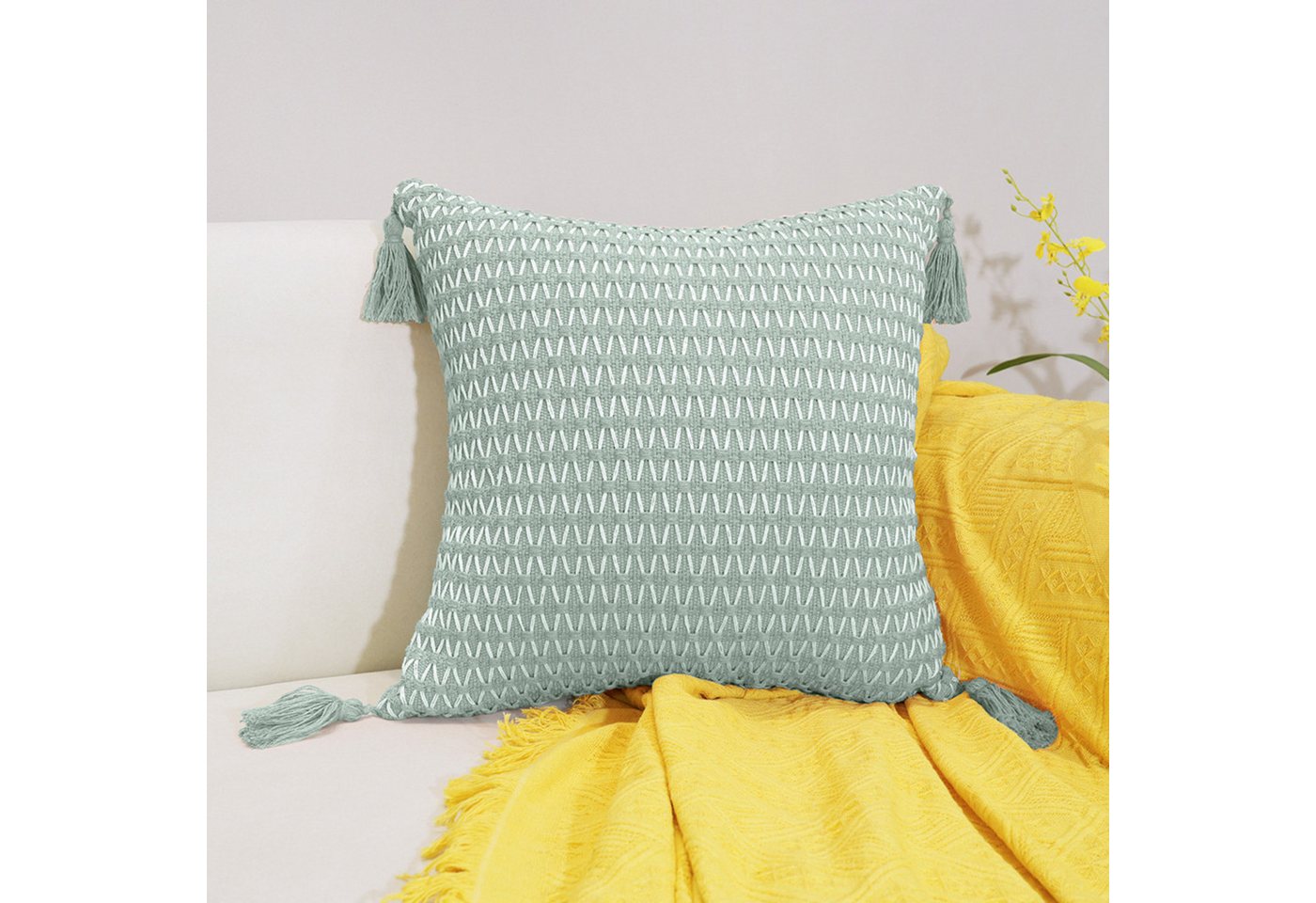 BYSURE Kissenbezüge NF13WH00921, (2 Stück), Kissenhülle in Boho-Stil von BYSURE