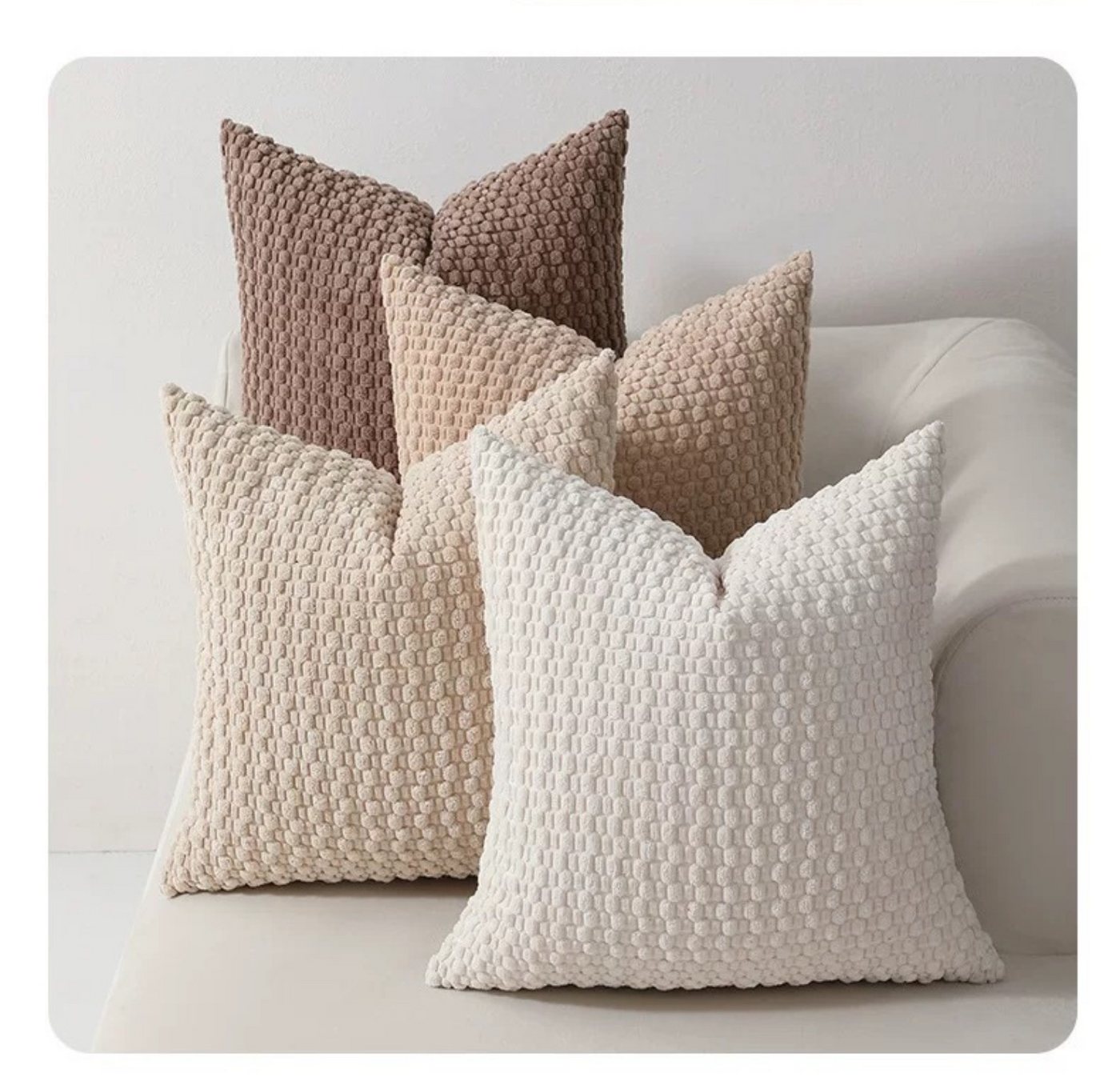 BYSURE Kissenbezüge NF16WH00158, (2 Stück), Kordsamt Kissenhülle Dekokissen Zierkissenbezug Wohnzimmer von BYSURE