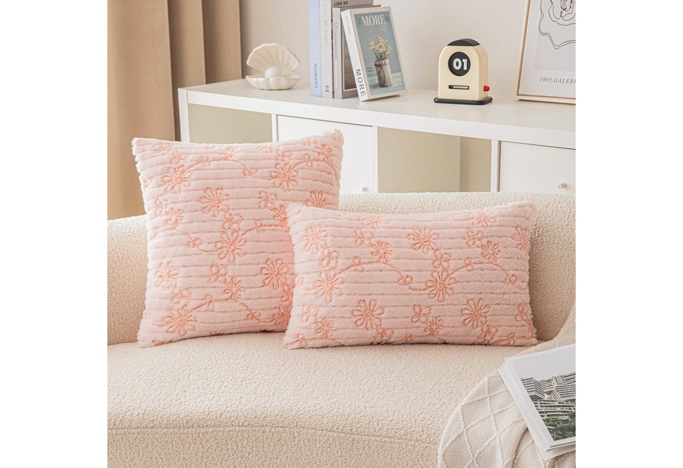 BYSURE Kissenbezug, (1 Stück), Kissenbezüge Kuschelig Plüschkissen Flauschig Kissenhülle von BYSURE