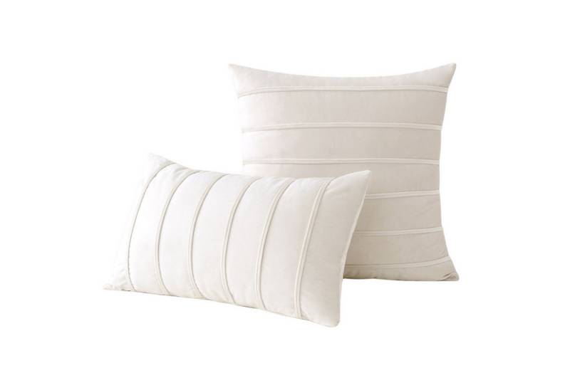 BYSURE Kissenbezug, (2 Stück), 2er Set Samt Kissenbezüge Streifen von BYSURE