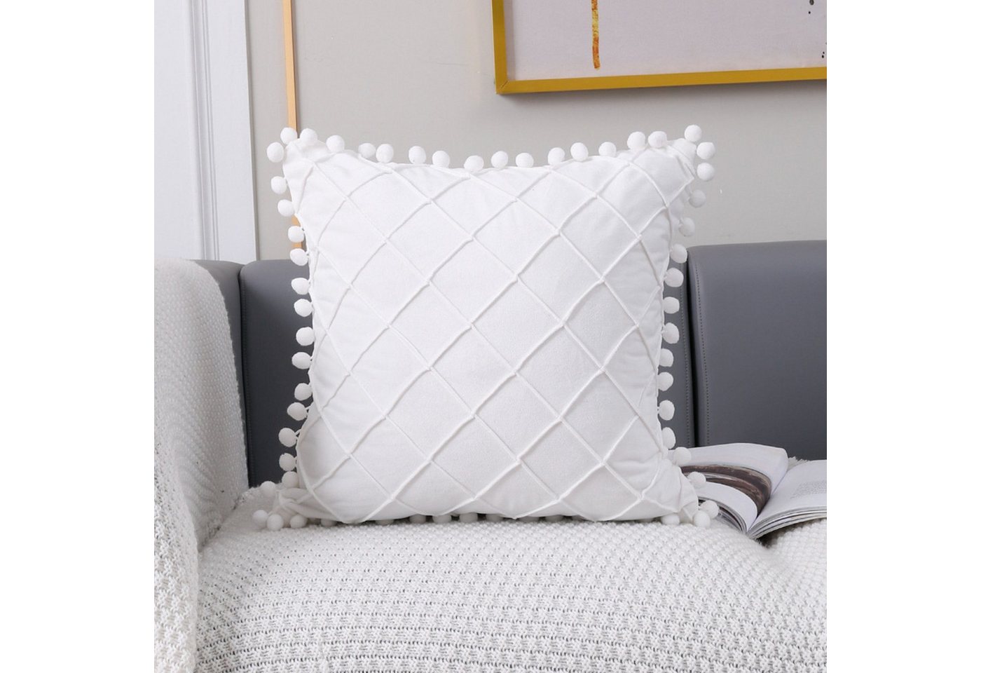 BYSURE Kissenbezug, (2 Stück), Holländisches Vlies, 2er Set - Kopfkissenbezug, 45 x 45 cm von BYSURE