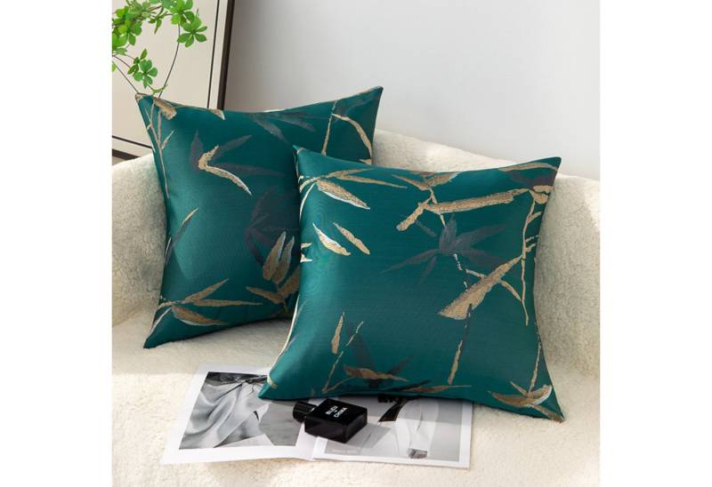 BYSURE Kissenbezug, (2 Stück), Quadratischer Kissenbezug mit geometrischem Muster von BYSURE