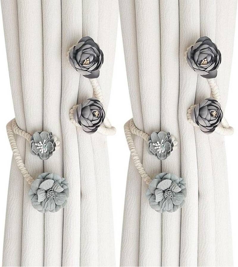 BYSURE Raffhalter, (2-tlg), Blumenvorhang-Raffhalter von BYSURE