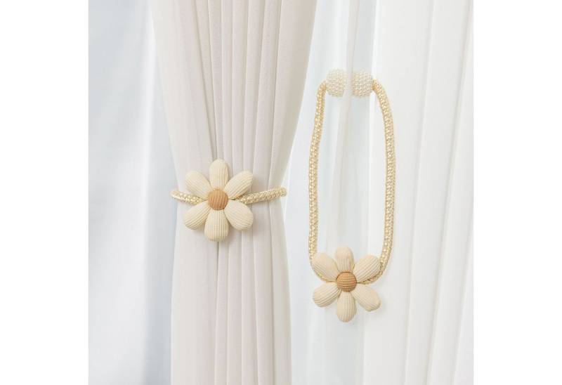 BYSURE Raffhalter, (2-tlg), Blumenvorhangkrawatte von BYSURE