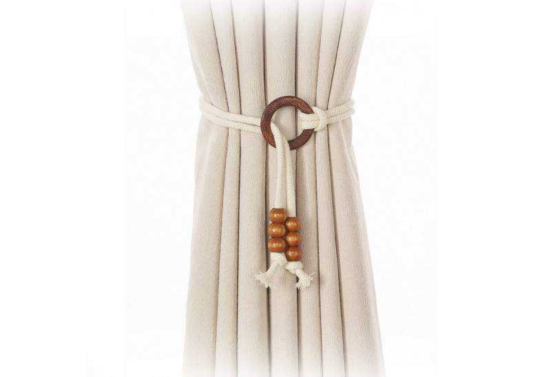BYSURE Raffhalter, (2-tlg), Stanzfreie Vorhangbinder von BYSURE