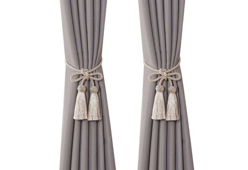 BYSURE Raffhalter, (2-tlg), Vorhang Seil Quaste Raffhalter für Home Fenster Deko von BYSURE