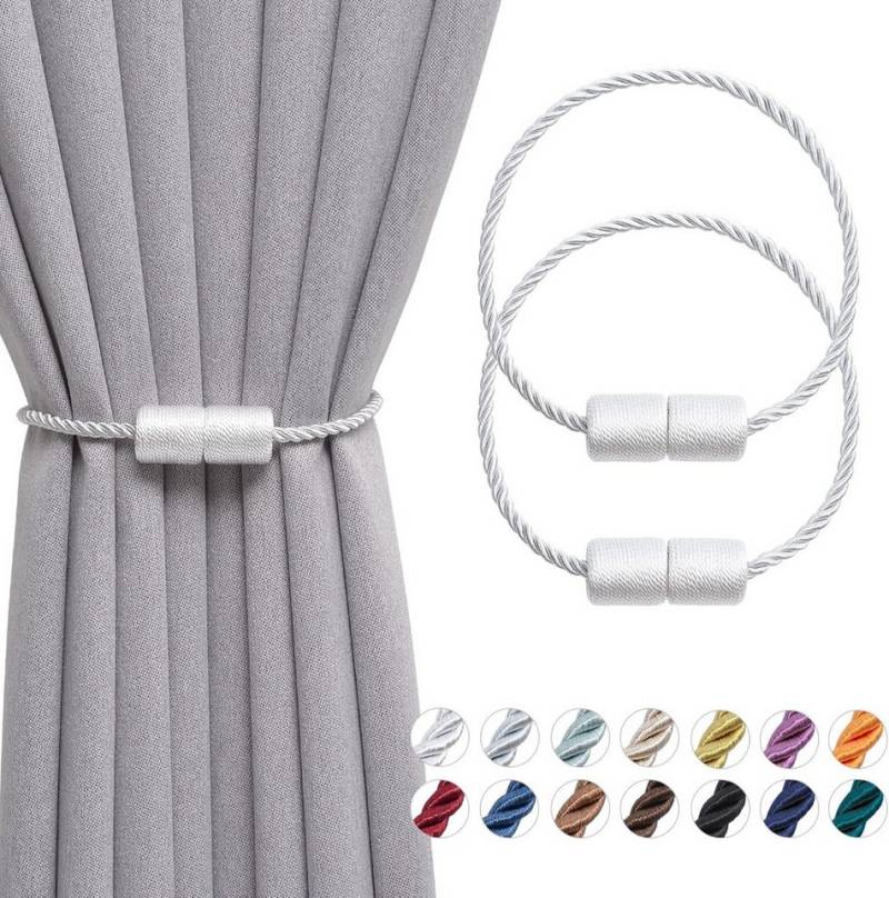 BYSURE Raffhalter, Magnetische Vorhangbänder im 2er-Pack von BYSURE