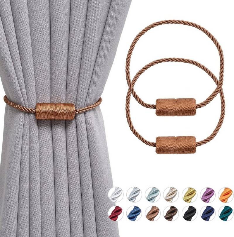 BYSURE Raffhalter, Magnetische Vorhangbänder im 2er-Pack von BYSURE