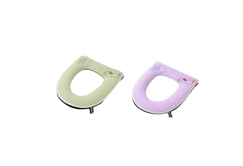 BYSURE Soft-Toilettensitzerhöhung, 2 Stück weiche, waschbare, gepolsterte Toilettensitzbezüge von BYSURE