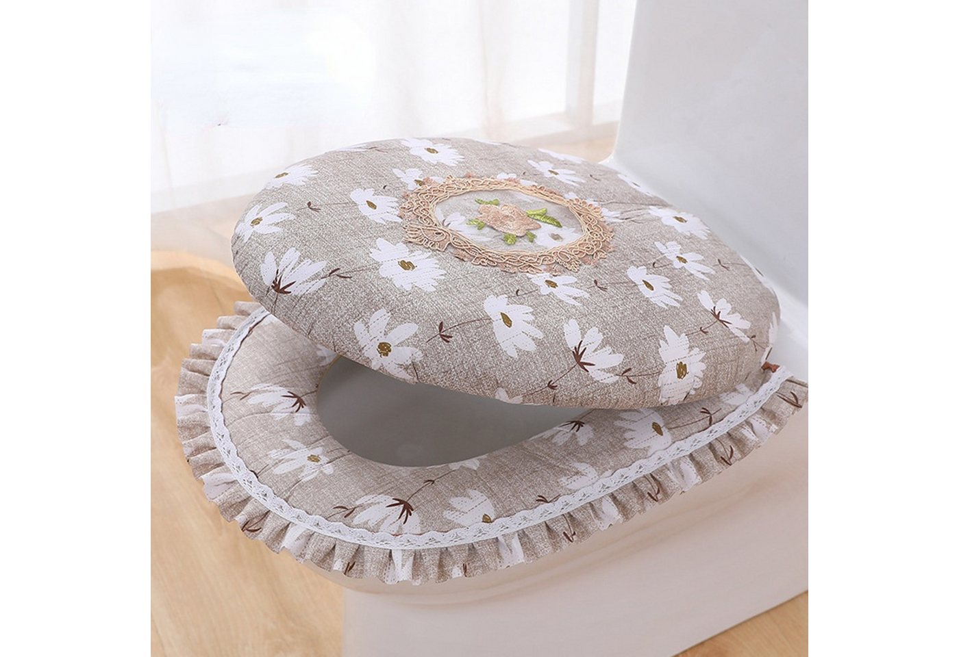 BYSURE Soft-Toilettensitzerhöhung, Zweiteiliges WC-Sitz-Set für den Haushalt BYSURE Soft-Toilettensitzerhöhung, Zweiteiliges WC-Sitz-Set für den Haushalt von BYSURE