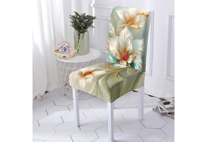 BYSURE Stuhlbezug, 2/4/6-teiliges Set elastischer bedruckter Stuhlhussen BYSURE Stuhlbezug, 2/4/6-teiliges Set elastischer bedruckter Stuhlhussen von BYSURE