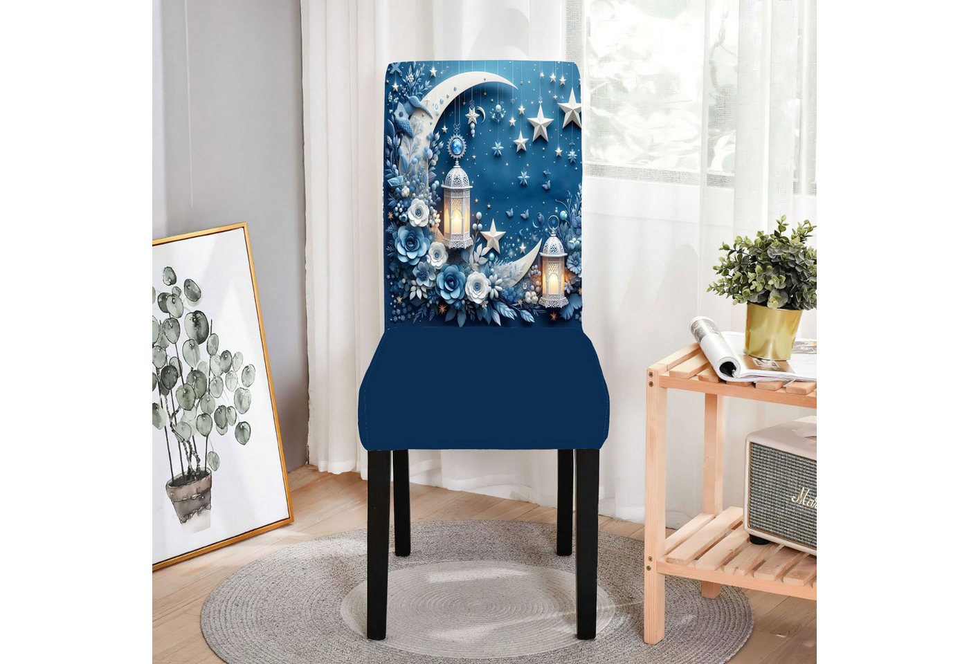 BYSURE Stuhlbezug, 2/4/6-teiliges Set elastischer bedruckter Stuhlhussen BYSURE Stuhlbezug, 2/4/6-teiliges Set elastischer bedruckter Stuhlhussen von BYSURE