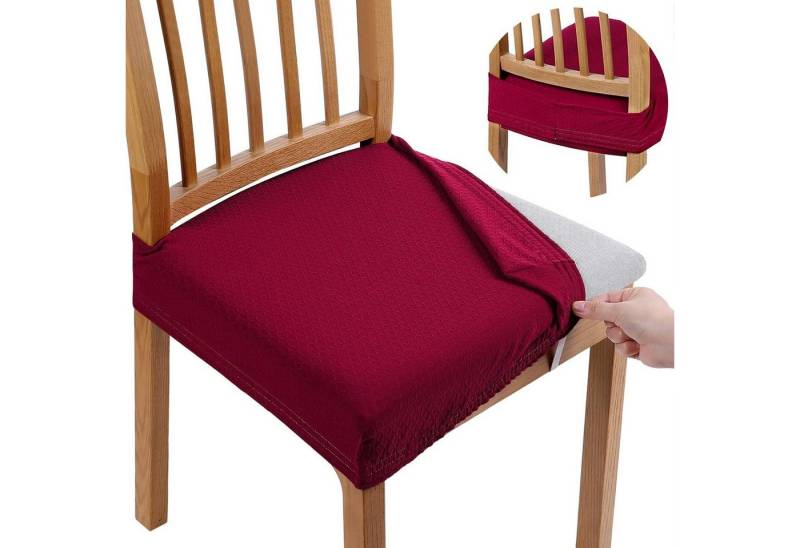 BYSURE Stuhlhusse, Kleiner quadratischer Jacquard-sitzbeziige von BYSURE