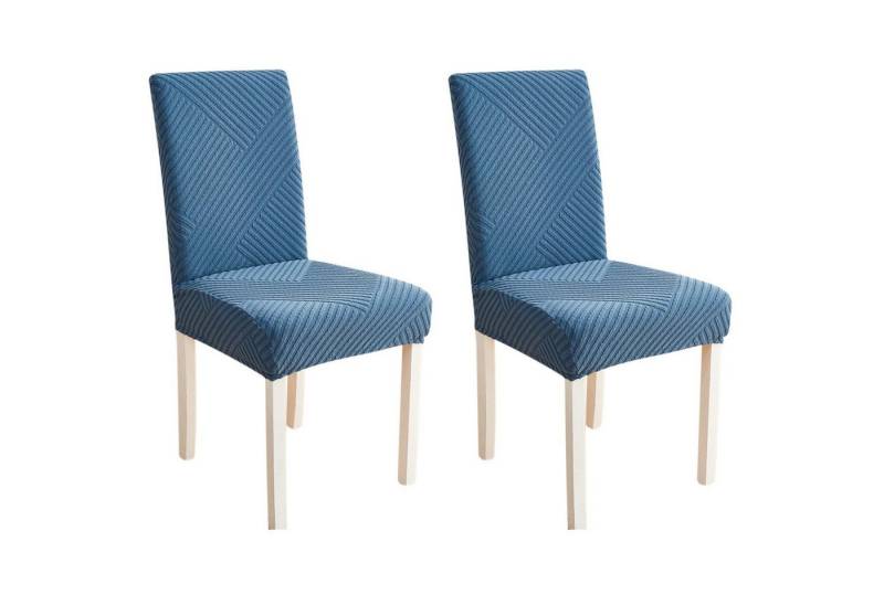 BYSURE Stuhlhusse, Modern Linienkunst Stretch Jacquard Stuhlschutzbezug set von BYSURE