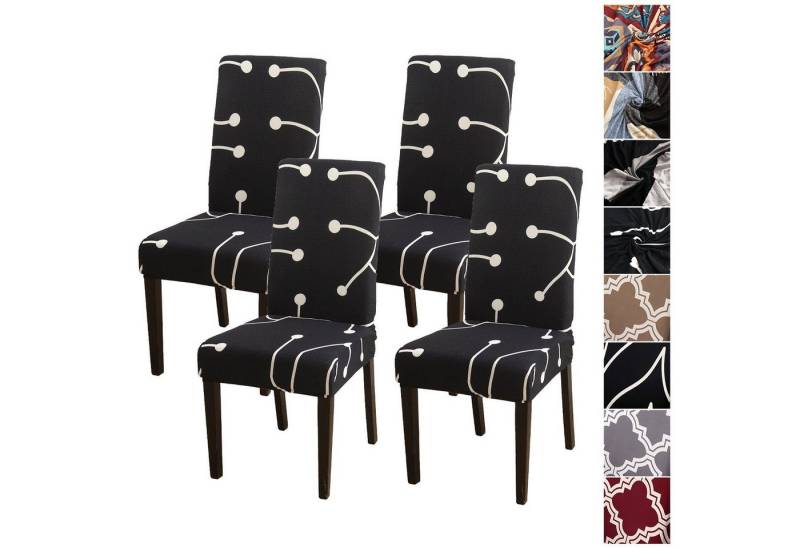 BYSURE Stuhlhusse, Polyester Stretch Stuhlhussen 2er 4er 6er Set von BYSURE