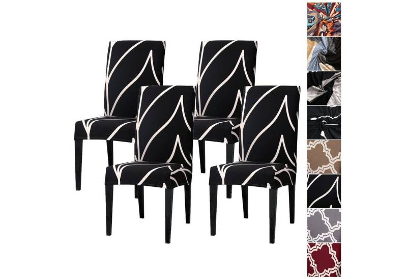 BYSURE Stuhlhusse, Polyester Stretch Stuhlhussen 2er 4er 6er Set BYSURE Stuhlhusse, Polyester Stretch Stuhlhussen 2er 4er 6er Set von BYSURE