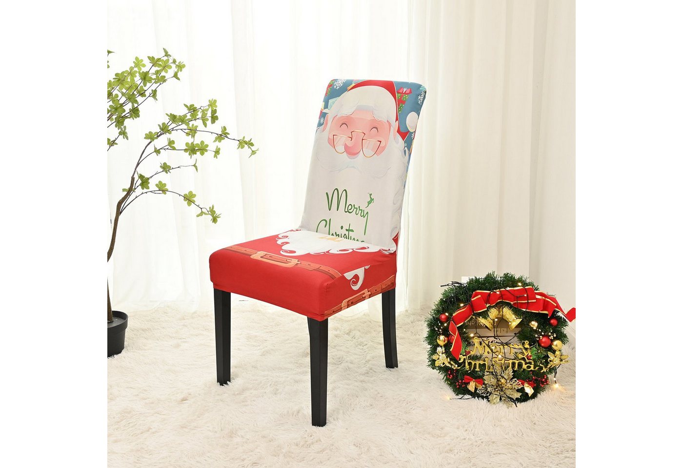 BYSURE Stuhlhusse, Stretch Weihnachten Stuhlbezug Universal BYSURE Stuhlhusse, Stretch Weihnachten Stuhlbezug Universal von BYSURE