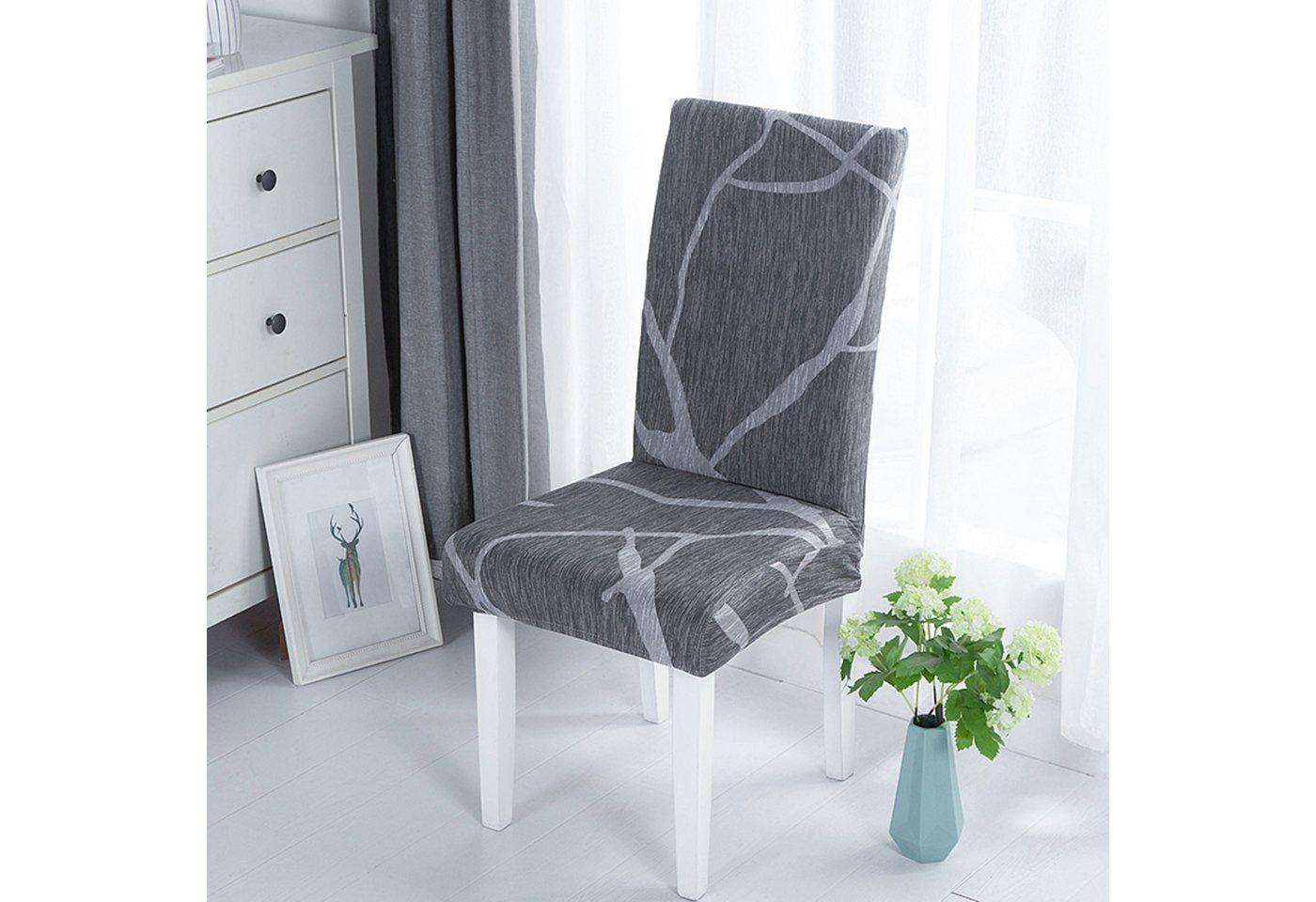 BYSURE Stuhlhusse, Stuhlhussen 2er 4er 6er Set, Stretch Stuhlbezug BYSURE Stuhlhusse, Stuhlhussen 2er 4er 6er Set, Stretch Stuhlbezug von BYSURE