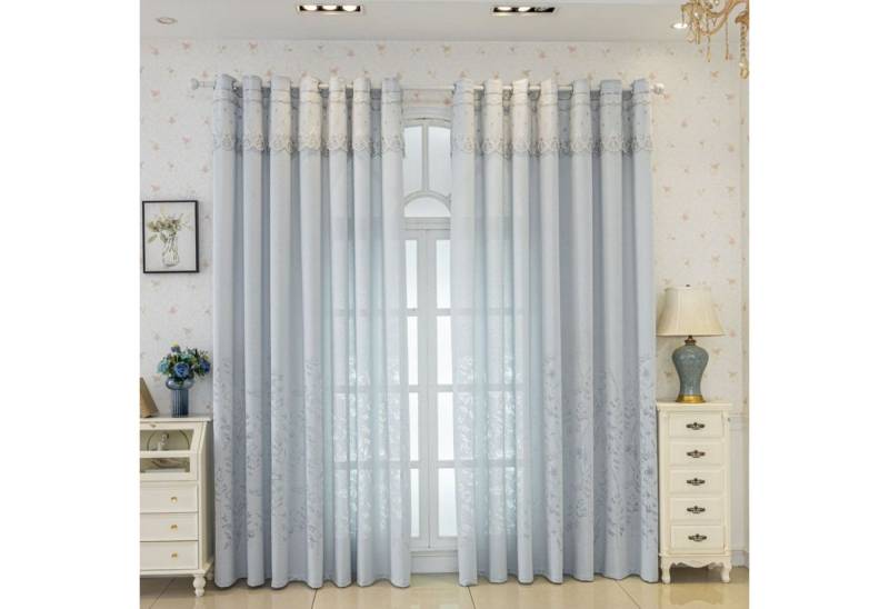 BYSURE Vorhang, (2 St), Voile Vorhang Wohnzimmer mit Ösen Transparente 2er Set von BYSURE