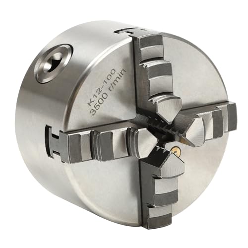 Vierbackenfutter 4 Backenfutter, Vierbackenfutter für Drechselbank und Backenfutter Drehbankfutter, Klemmbereich: 30–90 mm Manual Vierbackenfutter Drehfutter von BYUAK