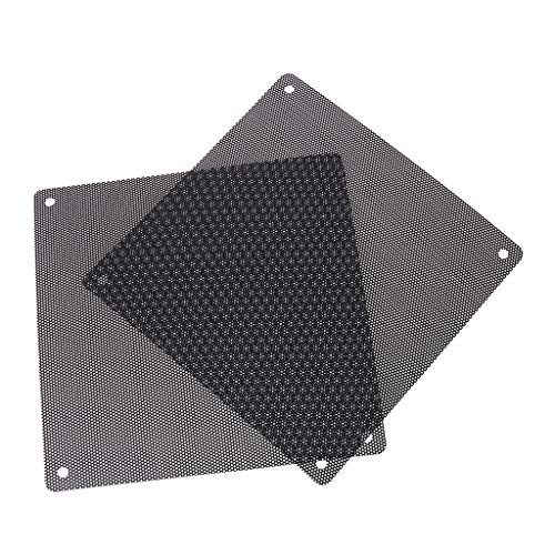 BYUTFA 5PCS PVC Fan Staubfilter PC Staubdicht für Gehäuse Schneidbare Computer Mesh Abdeckung 140x140mm Mesh PVC Schwarz von BYUTFA