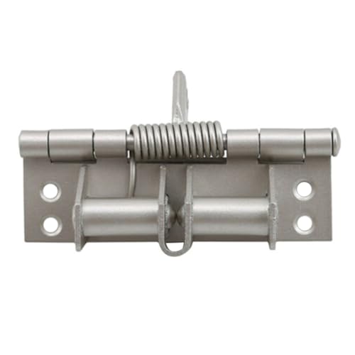 BYYLECL 10.2 cm Selbstöffnende Federscharniere mit 8 Schrauben, Schließfederscharniere Automatischer Türschließer für Türen Silber von BYYLECL