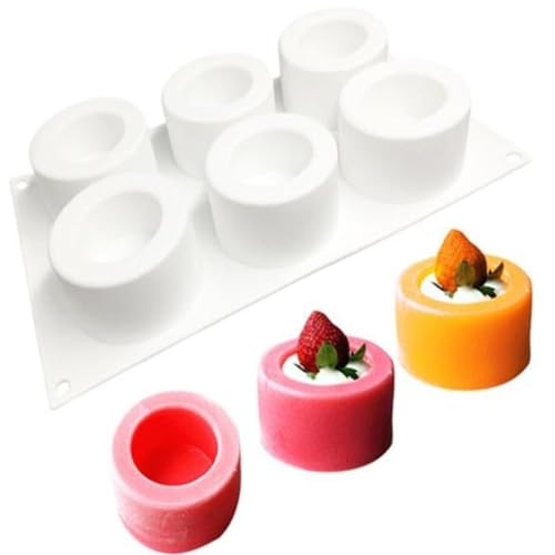 BYYLECL 3D Jelly Pudding Cupcake Cake Moulds Silicone Mold Mousse Ice Creams Chocolates Pastry Art Baking Pan Bakeware Dessert Soap Making Baking Mold Handmade von BYYLECL