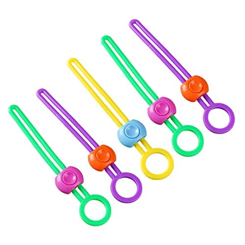 BYYLECL Mehrzweck-Versiegelung, Mini-Beutel-Versiegelung, wiederverwendbare Kabelbinder, Snack, feuchtigkeitsbeständig, Erfrischungs-Verschluss, Clip für Küche, 5 Stück von BYYLECL