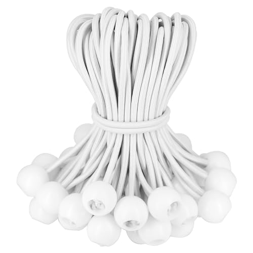 BYZANDQI Spanngummis mit Kugel 12 Stück, Zeltgummis mit Kugel 20 cm, Planenspanner Gummispanner Expanderschlingen Gummischlaufen für Planen Zelt Banner Netz Pavillions BYZANDQI Spanngummis mit Kugel 12 Stück, Zeltgummis mit Kugel 20 cm, Planenspanner Gummispanner Expanderschlingen Gummischlaufen für Planen Zelt Banner Netz Pavillions von BYZANDQI