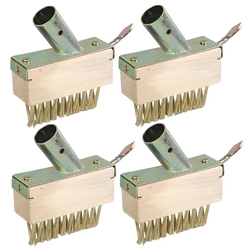 Unkraut Fugenbürste, 4 Stück Unkrautbürste, Stahlbürste mit Stiel, Ersatzbürsten Fugenreiniger Fugenkratzer Gartenbesen für Fugenreinigung | Drahtbesen 4er pack Unkraut Fugenbürste, 4 Stück Unkrautbürste, Stahlbürste mit Stiel, Ersatzbürsten Fugenreiniger Fugenkratzer Gartenbesen für Fugenreinigung | Drahtbesen 4er pack von BYZESTY