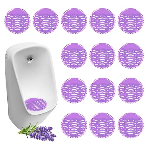 Urinalsieb mit Duft, 16 Stück Pissoirsieb Spritzschutz, Urinal Einleger Matte, Universal Urinal Einsatz Urinaleinlage Urinalsieb Spritzschutz, Urinal Stein Spritzschutz für Badezimmerbüro Gewerblichen von BYZESTY