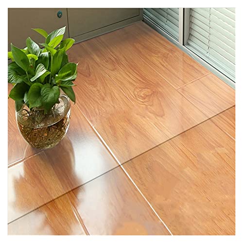 BYZOM Durchsichtige Teppiche, Eingangsflur, Teppichschutz, wasserdichte Balkontreppe, Bodenmatte, Tischabdeckung, Rechteckige, Transparente Kunststoff-Vinyl-Unterlage(1mm,60 * 90cm) von BYZOM