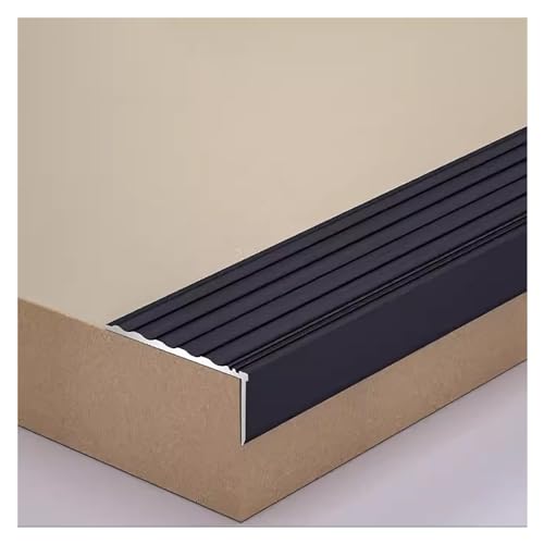BYZOMU treppenkantenprofil Treppenkanten-Aluminium, L-Form, Wasserdichter Treppenkantenschutz for Holztreppen, Verschleißfester, Rutschfester Treppenkanten-Übergangsstreifen, Farbe von BYZOMU