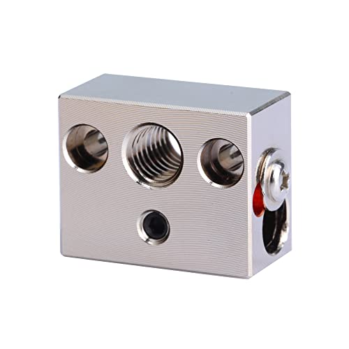 BZ 3D 1 STÜCK Ender 3 S1 Heizblock,Plated Copper Heater Block Plattierte Kupfer Heizblock Mit Silikon Socke für Ender 3 S1,Ender 3 S1 Pro,S1 Plus,CR10 Smart Pro,Sermoon V1 Hotend. von BZ 3D