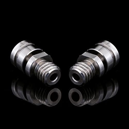 BZ 3D CR10 Titanium Alloy Heatbreak For All Metal Hotend Ender 3/V2/Ender 5/CR-10/10S/CR-10S Pro/CR-6 SE/Max/Heat Break 1.75mm Filament Smooth.(2PCS) von BZ 3D