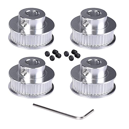 BZ 3D GT2 Riemenscheibe GT2 Pulley 40 Zähne 8mm Bohrung Zahnriemenscheibe 40 Teeth 8mm bore für 3D-Drucker,CNC 6mm Breite GT2 Zahnriemen.(4 Stück) von BZ 3D