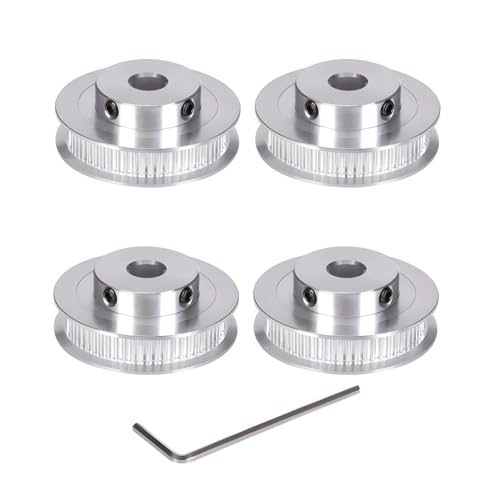 BZ 3D GT2 Riemenscheibe GT2 Pulley 60 Zähne 5mm Bohrung Zahnriemenscheibe 60 Teeth 5mm bore für 3D-Drucker,CNC 6mm Breite GT2 Zahnriemen.(4 Stück) von BZ 3D