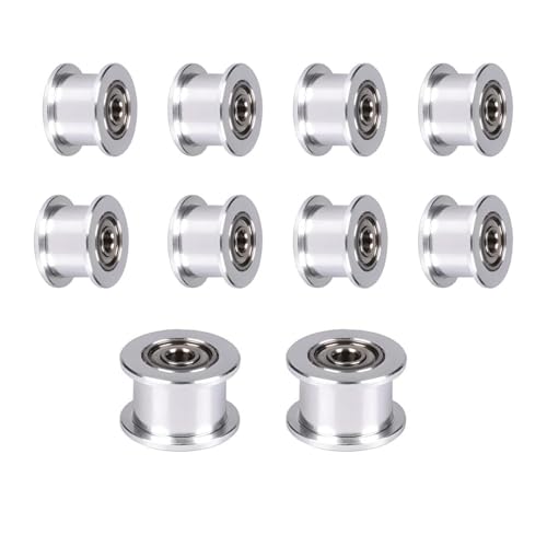 BZ 3D GT2 Umlenkrolle GT2 Idler Pulley 16 Zahnlos Bohrung 3mm Breite 6mm Zahnriemenscheibe 16 Toothless Bore 3mm für 3D-Drucker GT2 Zahnriemen 6mm Breite.(10 Stück) von BZ 3D