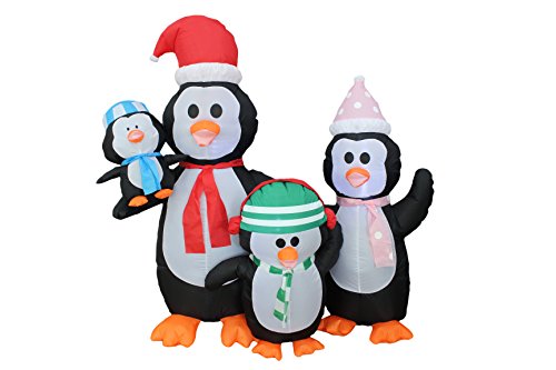 5 Foot Christmas Inflatable Penguins Family Yard Decoration by BZB Goods 5 Foot Christmas Inflatable Penguins Family Yard Decoration by BZB Goods von BZB Goods