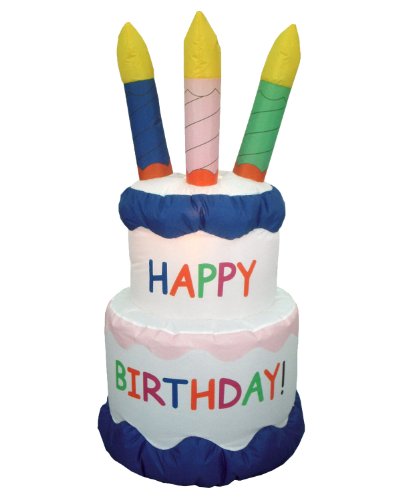 6 Foot Inflatable Happy Birthday Cake Yard Decoration by BZB Goods von BZB Goods