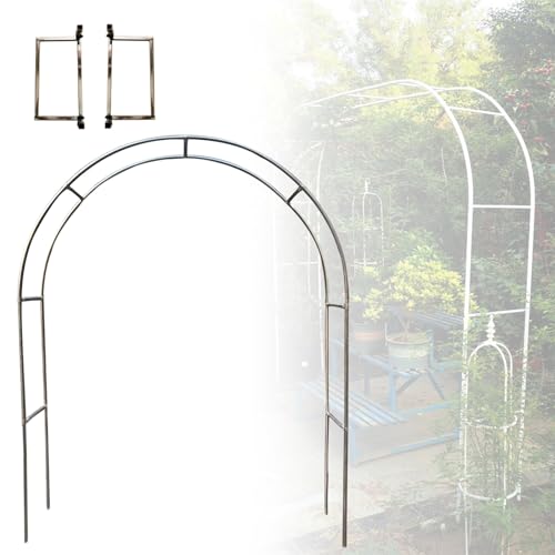 Rosenbogen Aus Edelstahl - Breite: 120CM 150CM 180CM 200CM 220CM 240CM 260CM 280CM 300CM 320CM 350CM - Stabil Und Schwer Pergola Spalier(1.5 * 2.4m(4.9 * 7.9ft)) von BZCKBZ