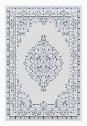 BZFAOEV Antiker Kunstteppich Wohnzimmer Schlafzimmer - Luxus Fußmatte Sofa Schlafplatz Leicht Sauber Antirutsch 120x160cm von BZFAOEV